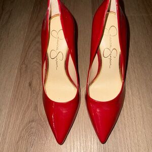 Jessica Simpson Bold Red Heels
